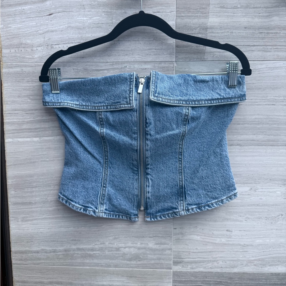 Wild Fable Light Blue Denim Top